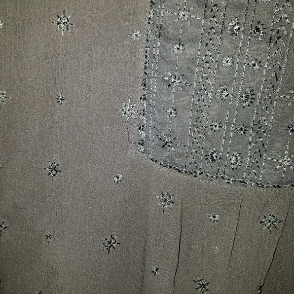 WHBM Black Embroidered Dress - Picture 4 of 5